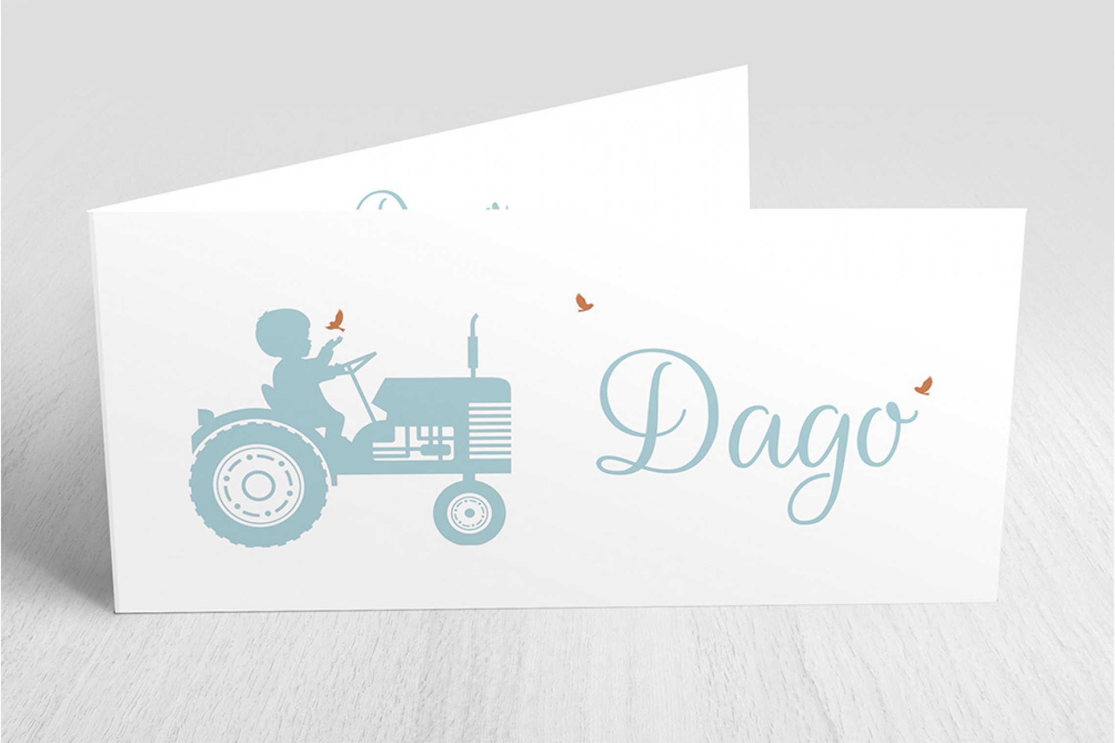 Tractor met vogeltjes